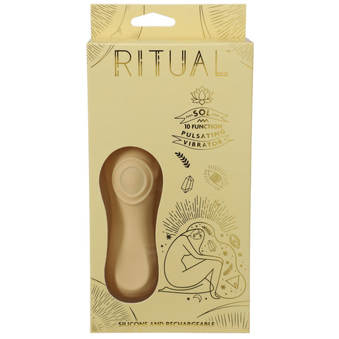 Ritual Sol Rechargeable Silicone Pulsating Vibrator Yellow Yellow Vibrators