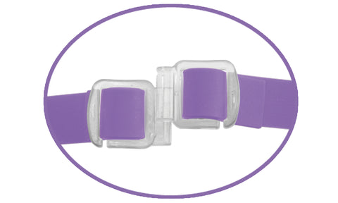 Fetish Fantasy Elite Vibrating Double Delight Strap-On Purple