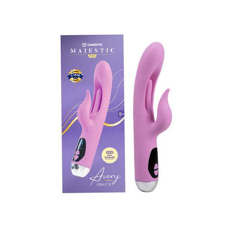 Avery Majestic Purple G-Spot And Clitoral Vibrator Adult Toy VIBRATORS-RABBIT