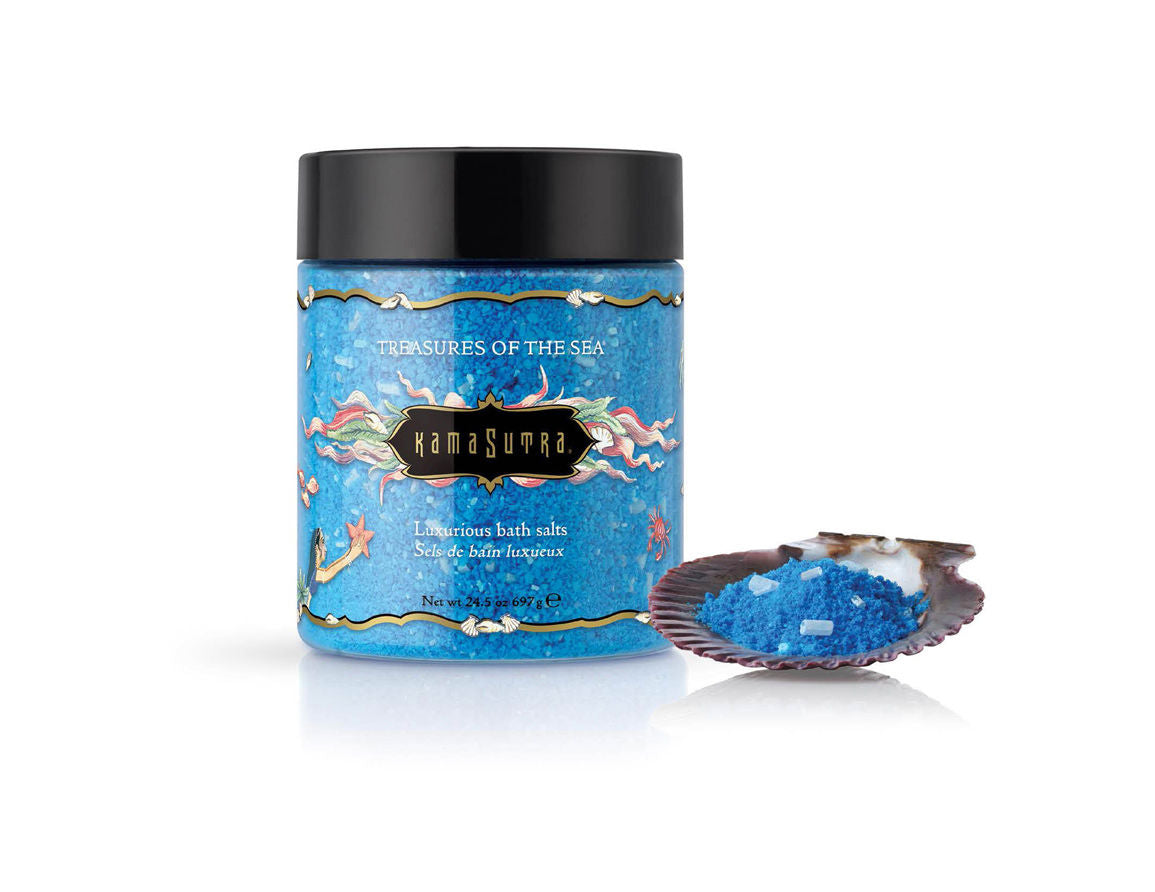 Kama Sutra Treasures of the Sea (Blue) – Luxury Bath Salts 24.5 Oz > Essentials > Bath & Body