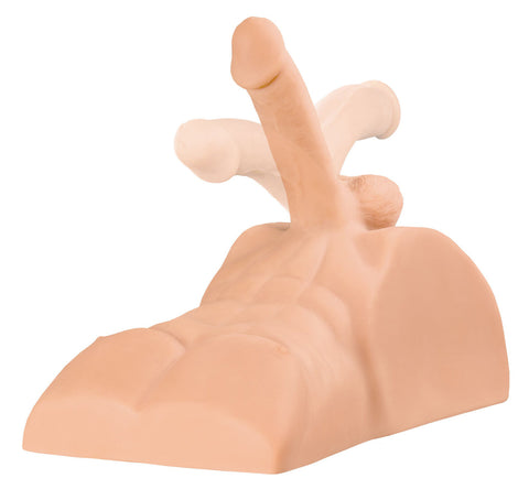 Pipedream Extreme Plus Perfect Ride Light Posable Masturbator Beige Assturbators