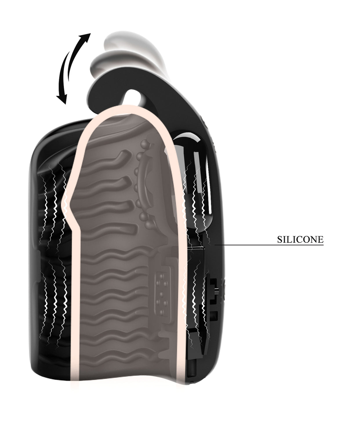 Pretty Love Black Glans Trainer Vibrating Toy > Sex Toys For Men > Masturbators > Vibrating