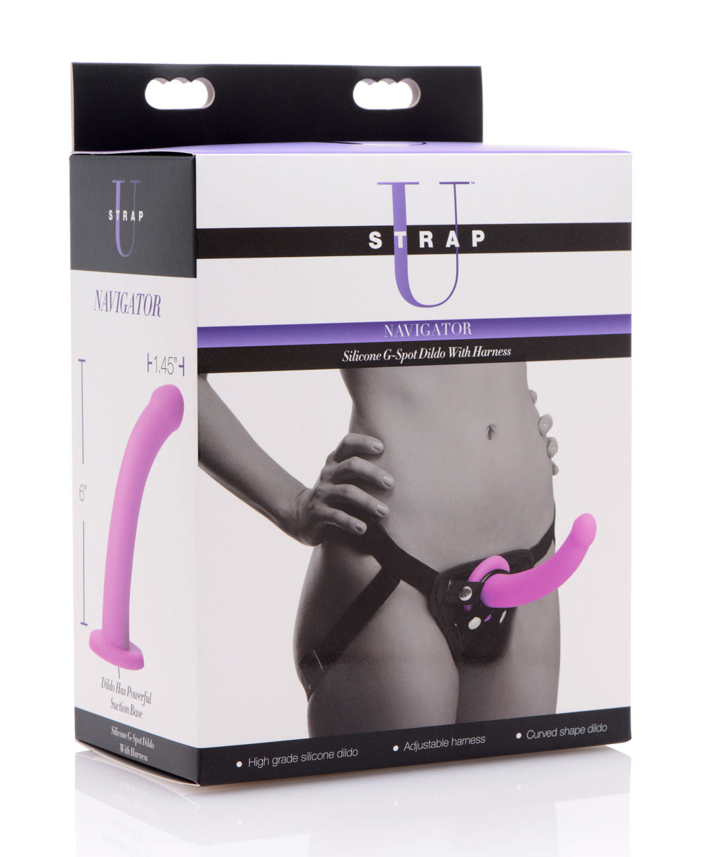 XR Navigator Strap On Adjustable Harness With G Spot Dildo STRAP-ONS