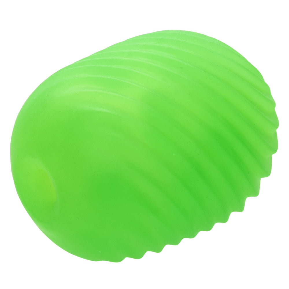 Pop Sock Textured Reversible Masturbator Soft Tight Stretchy Green Strokers - Cup|Egg