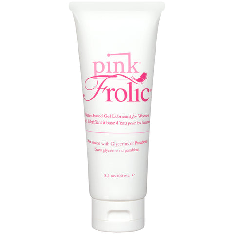 Pink Frolic Water-Based Personal Lubricant Gel 3.3 Oz Tube