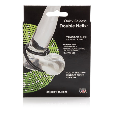 CalExotics Quick Release Double Helix – Dual-Ring Stamina Enhancer COCK RINGS