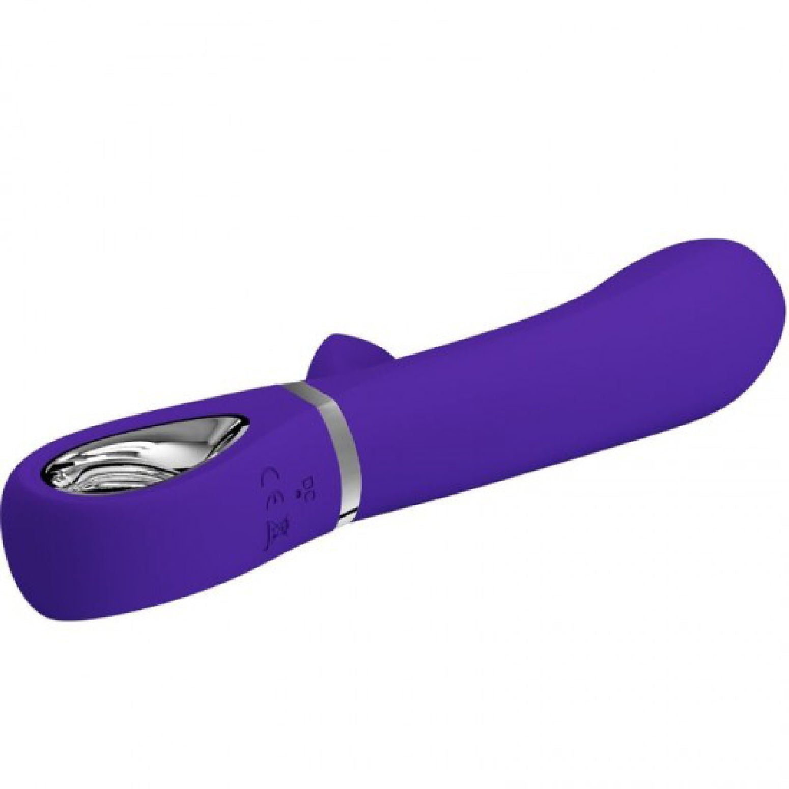 Thomas Super Soft Silicone Rabbit Vibrator - Purple VIBRATORS-RABBIT