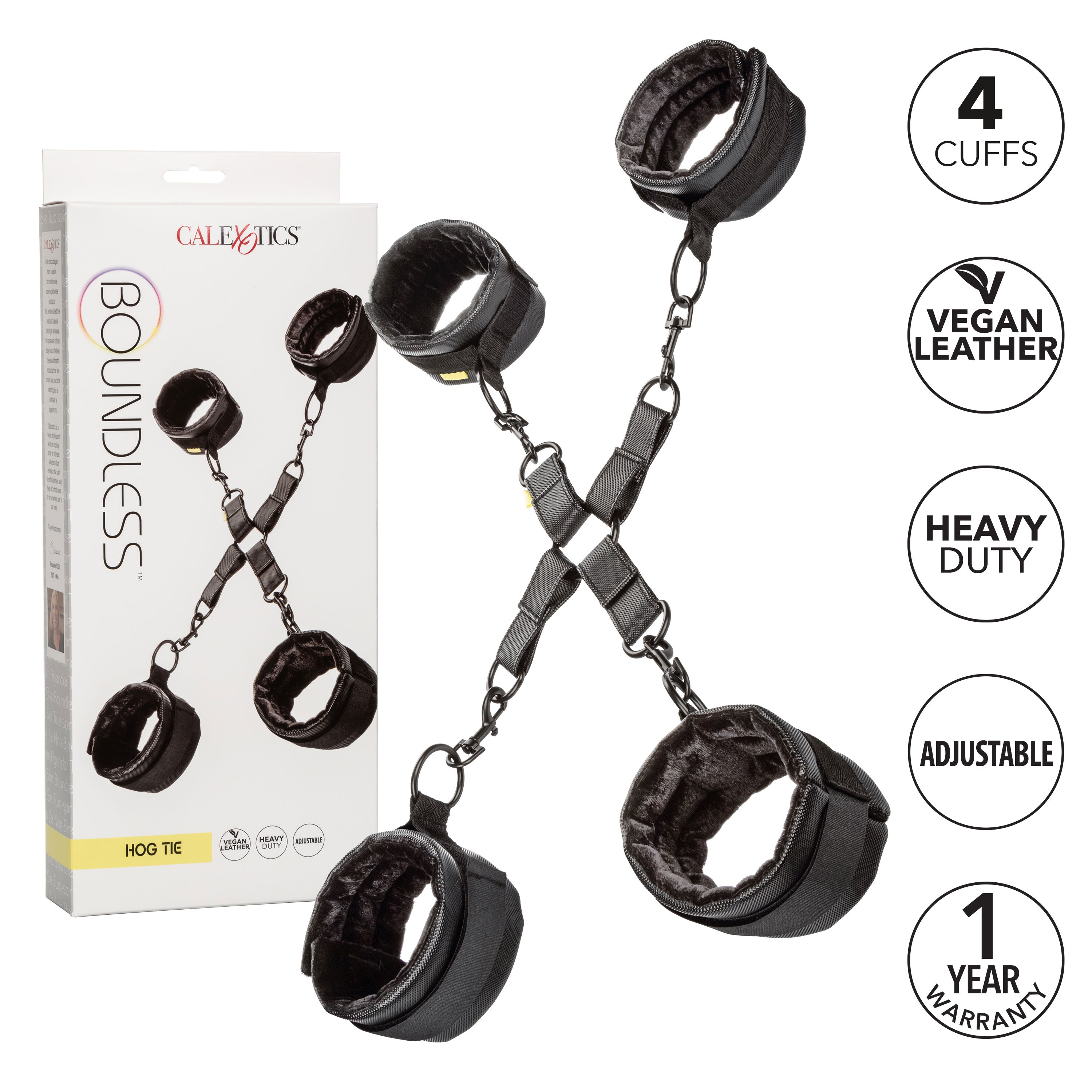 Boundless Hog Tie Bondage Restraints With Wrist And Ankle Cuffs > Bondage Gear > Restraints