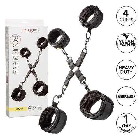 Boundless Hog Tie Bondage Restraints With Wrist And Ankle Cuffs > Bondage Gear > Restraints