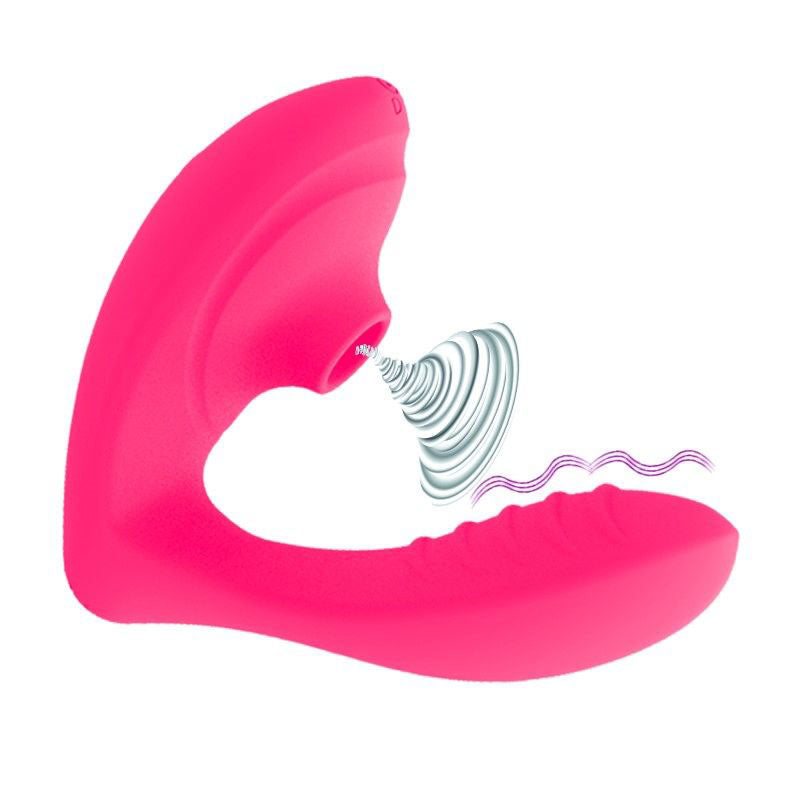 Shibari Beso Plus G Spot and Clitoral Vibrator in Pink Pink Suction Stimulator