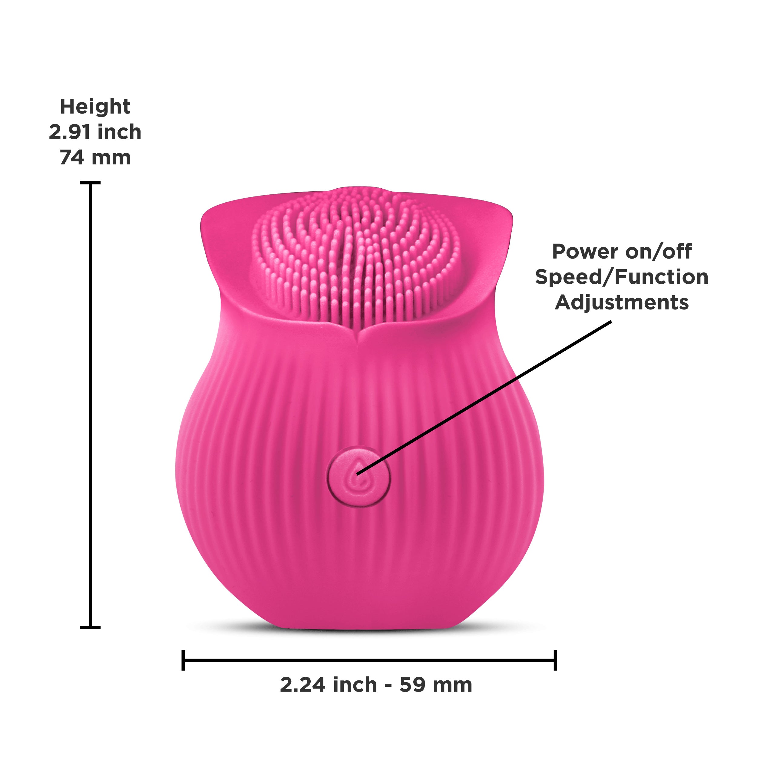 Inya The Bloom Pink Rechargeable Wireless Clitoral Vibrator Rose Stimulators
