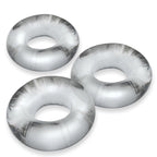 Fat Willy 3 Piece Jumbo Cockrings Clear > Cock Ring > Sets