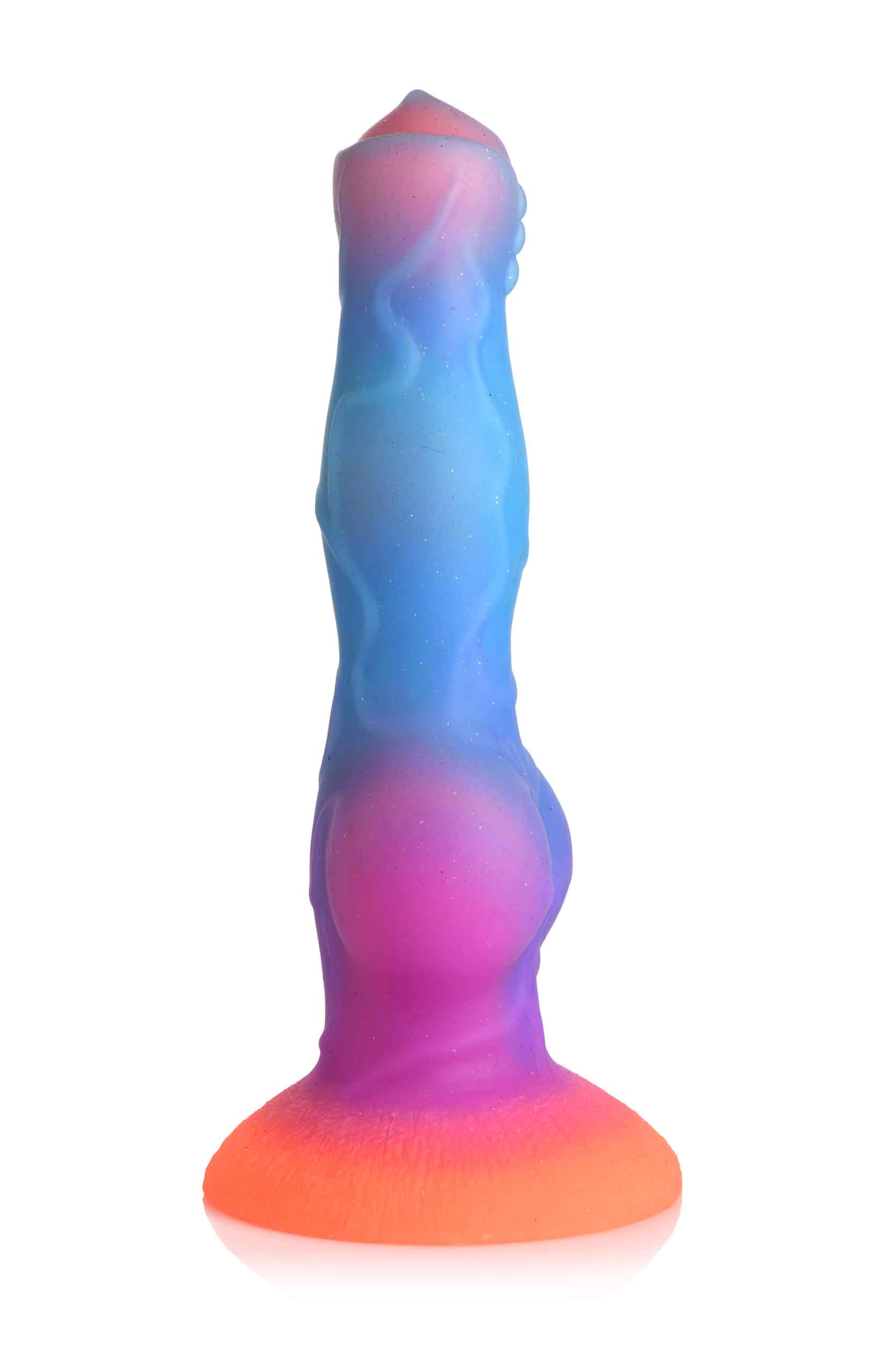 Creature Cocks Glow-in-the-Dark Silicone Alien Dildo with Suction Base DONGS