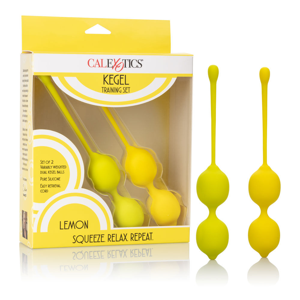 Lemon Kegel Training Set with 2 Weighted Pelvic Exercisers BULLETS