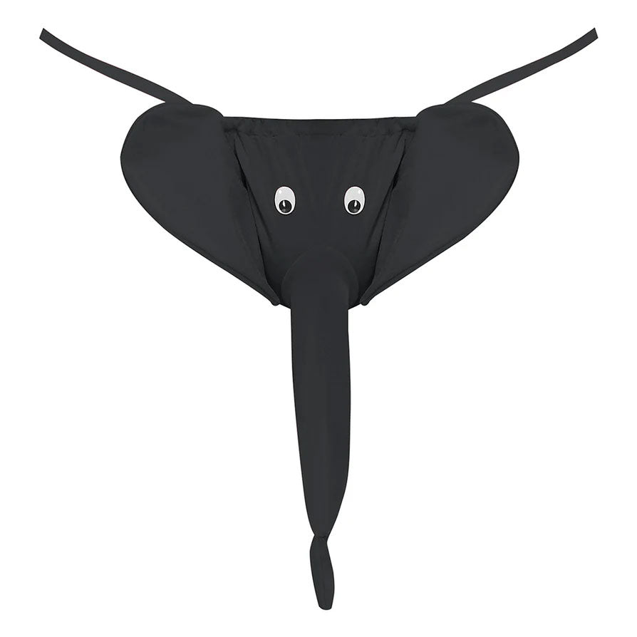 Squeaker Elephant G-String (Black) – Novelty Lingerie > Novelties > Gag Gifts