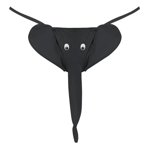 Squeaker Elephant G-String (Black) – Novelty Lingerie > Novelties > Gag Gifts