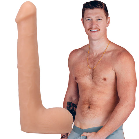 Signature Oliver Flynn 10 Inch Dual Density Ultraskyn Dildo Vanilla Dongs Celebrity