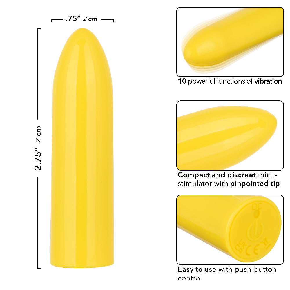 Turbo Buzz Mini Bullet Vibrator Blue Waterproof Discreet Use > Vibrators > Mini Vibrators