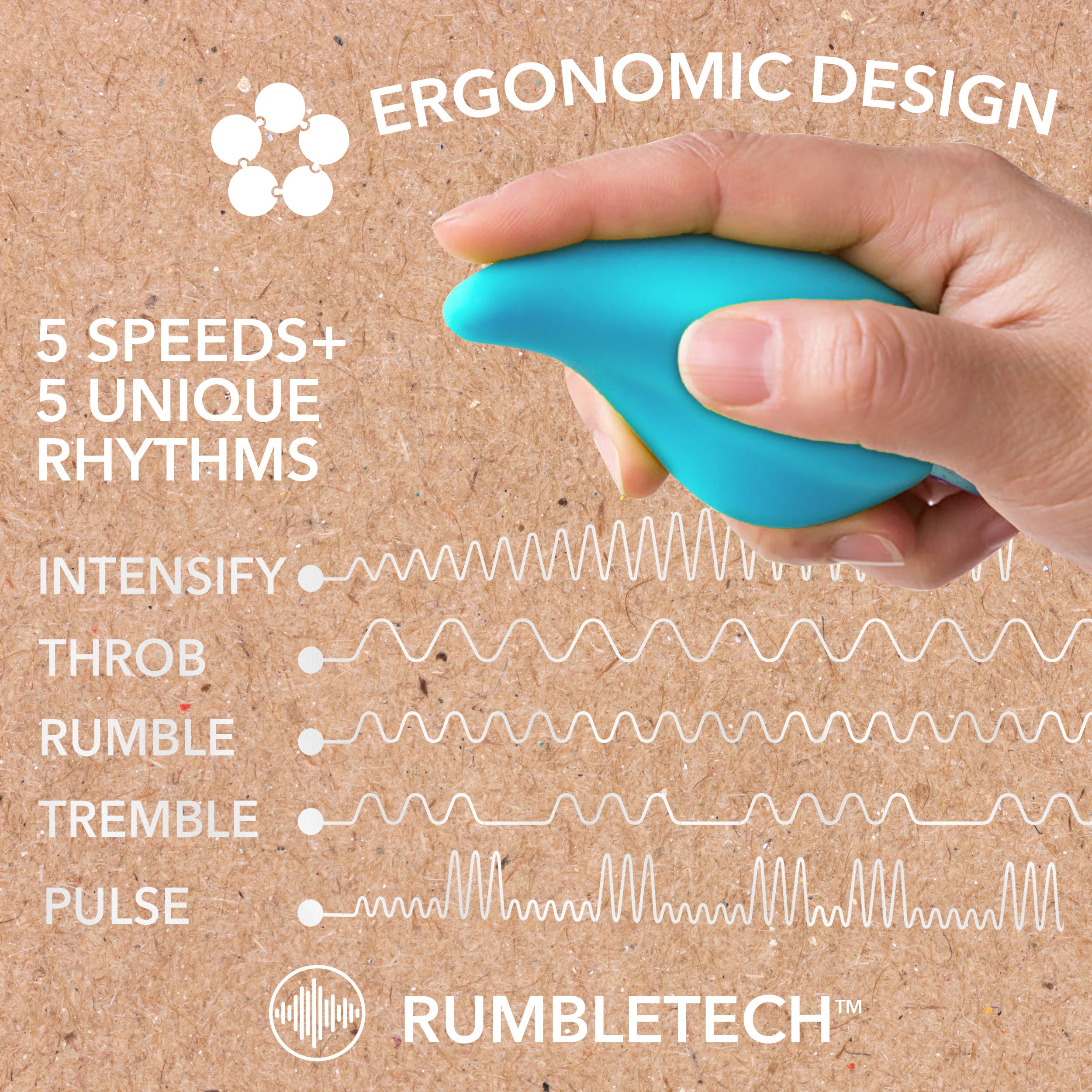 Gaia Eco Caress Aqua Eco-Friendly Vibrator with 10 Modes BULLETS