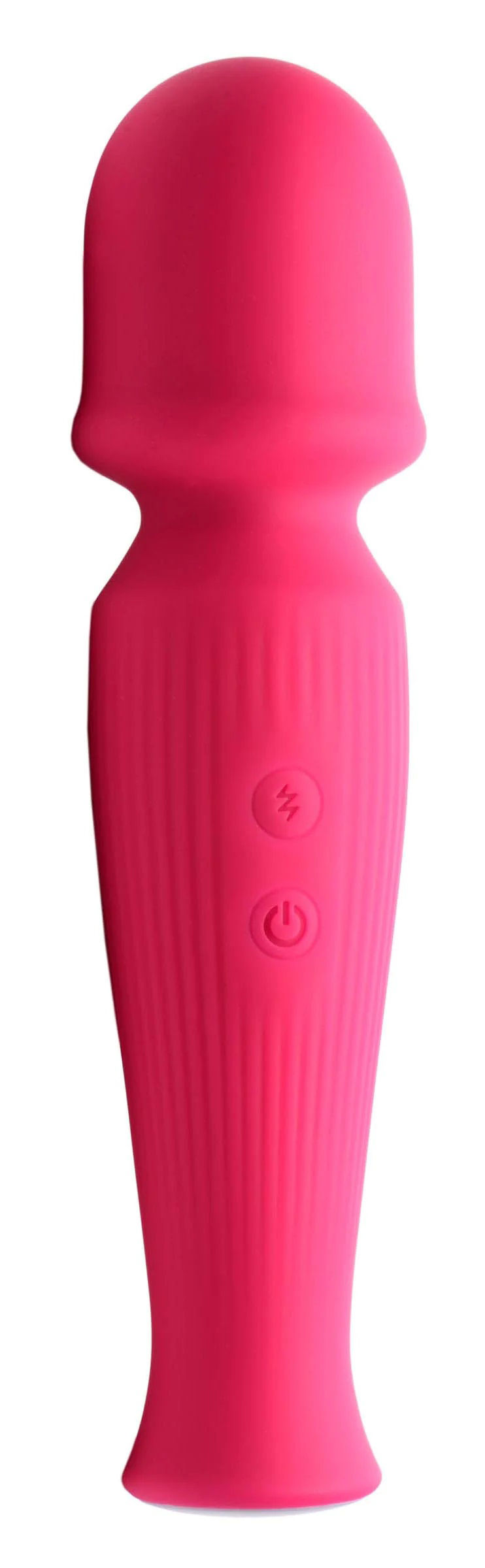 Curve Toys Silicone Wand Massager Magenta Wireless Rechargeable Electric Massager