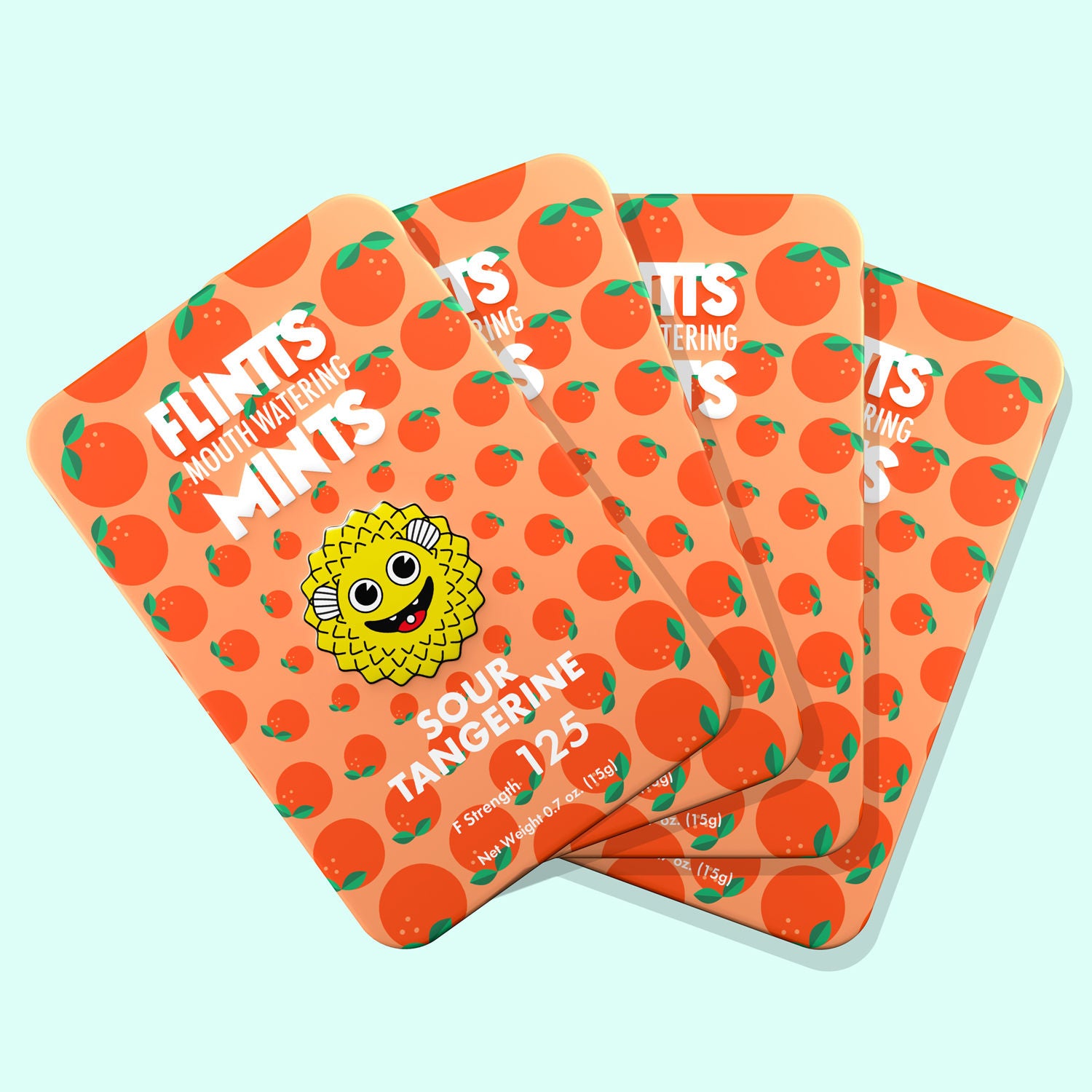 Flintts Sour Tangerine Mouth Watering Mints for Intimacy Care Oral Gels & Sprays