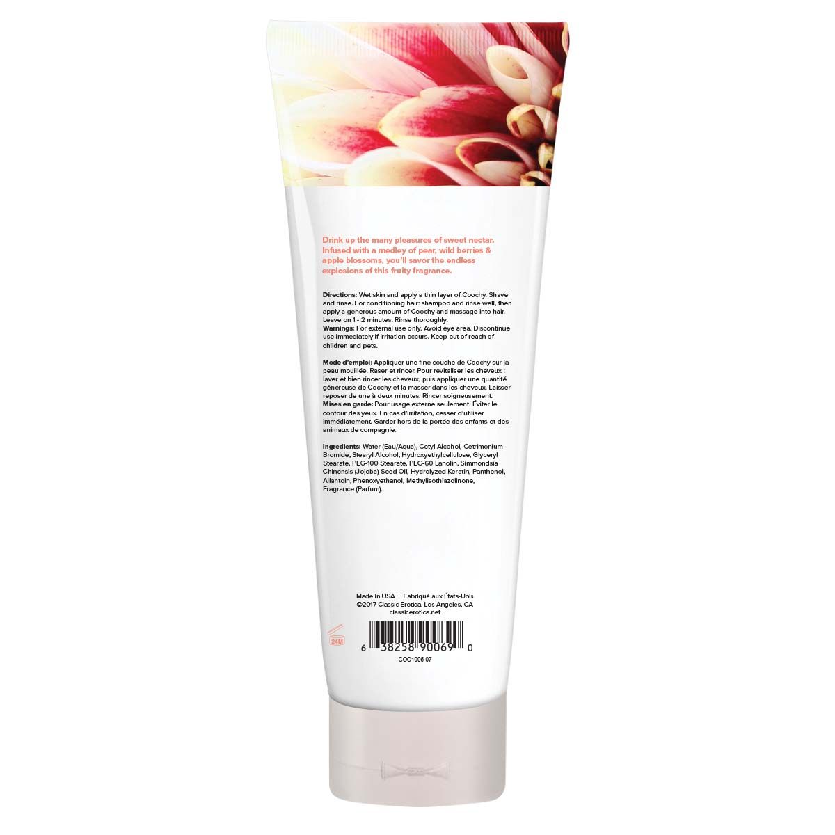 Coochy Sweet Nectar Shave Cream 7.2 Oz Moisturizing Cream Bath & Body