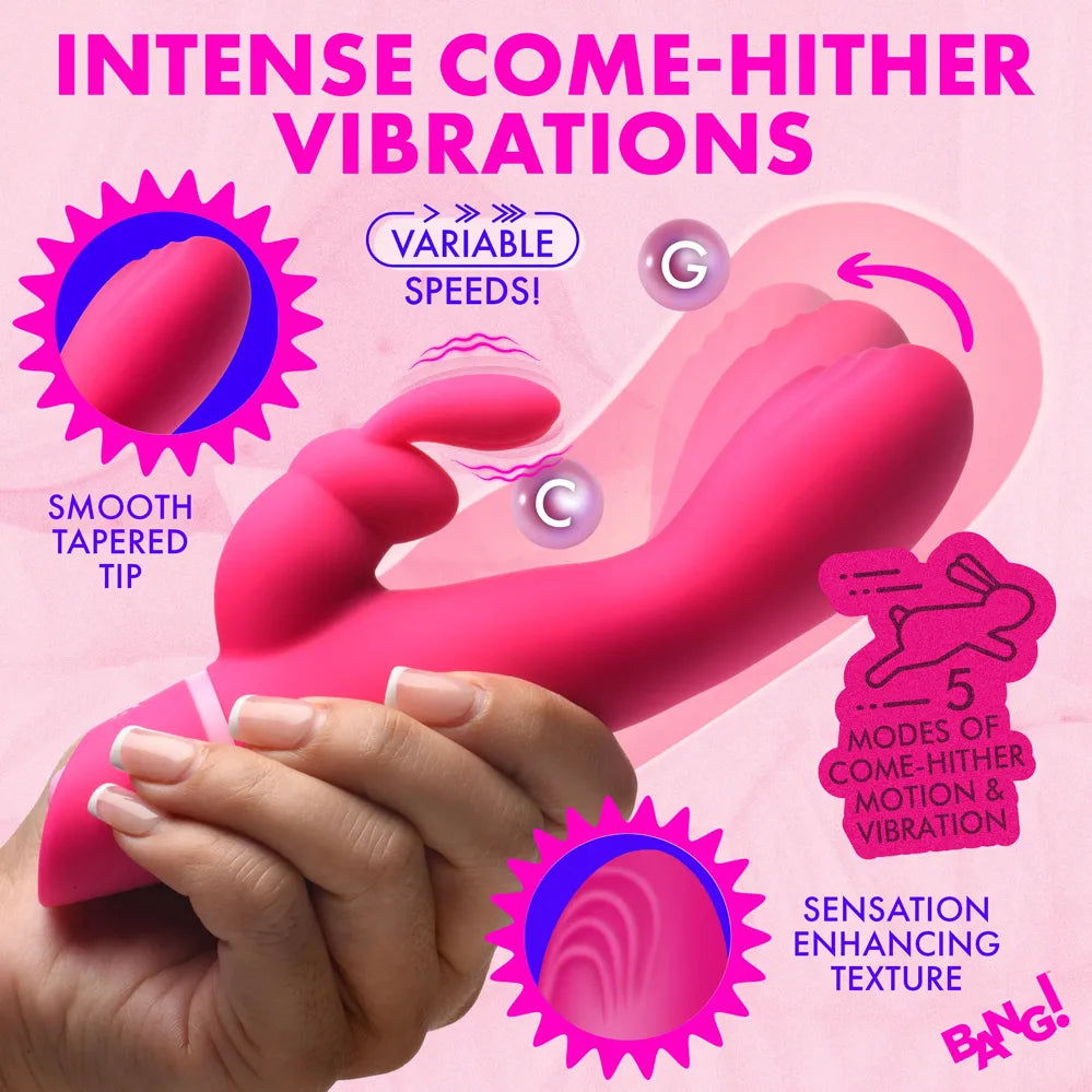 Come Hither Silicone Rabbit Vibrator – Dual Motor Stimulation Rabbit Vibrator > Vibrators > Ladies > Rabbit