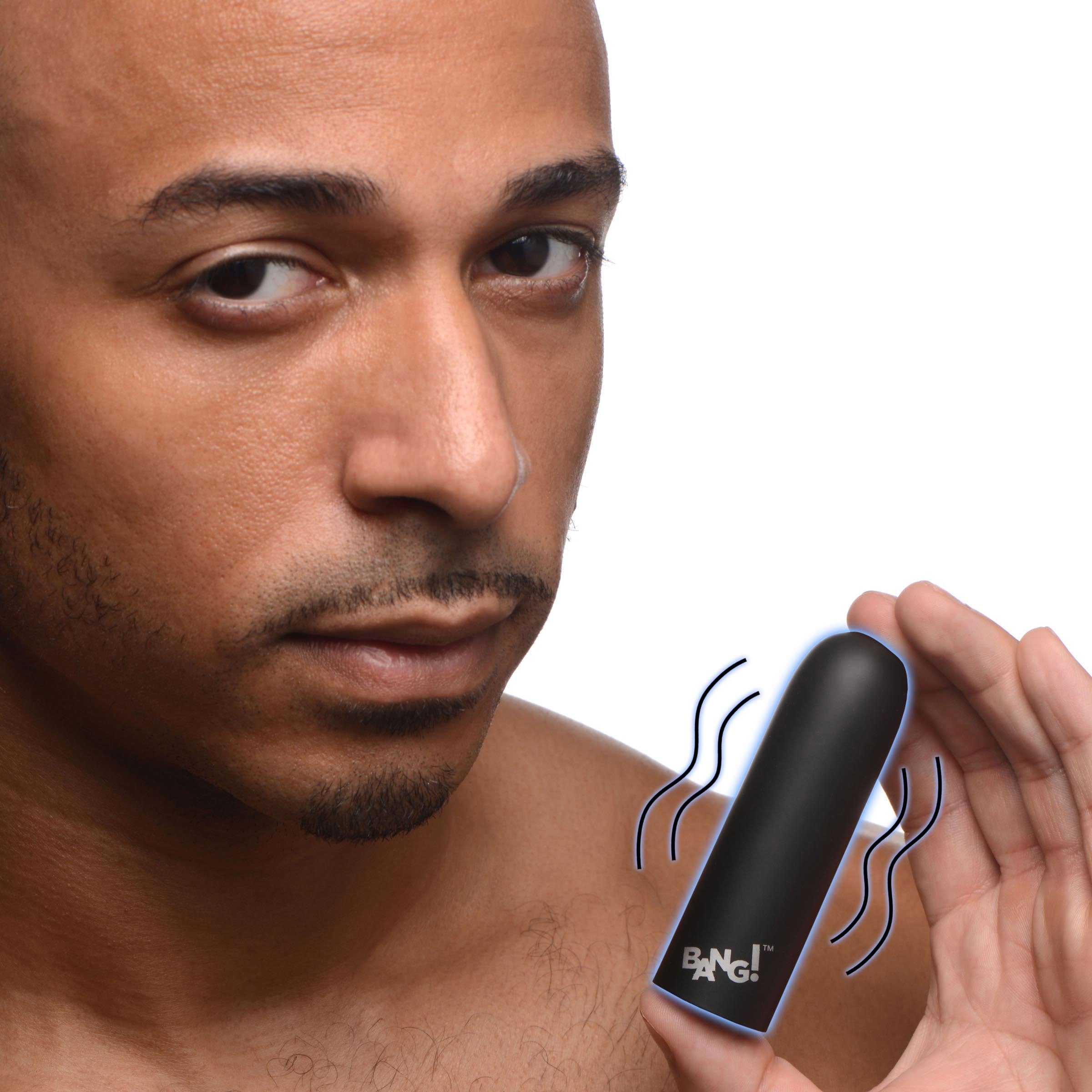 Mega Vibrator Bullet in Black with 10 Vibration Patterns (Black / Blue /Pink) > Vibrators > Mini Vibrators