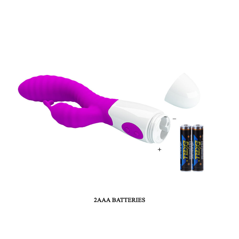 Pretty Love Pink G-Spot Vibrator with 30 Function Soft Silicone VIBRATORS-RABBIT