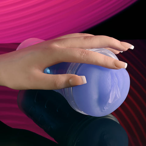 Zero Tolerance Glow in the Dark Purple Vagina Stroker Strokers - Manual
