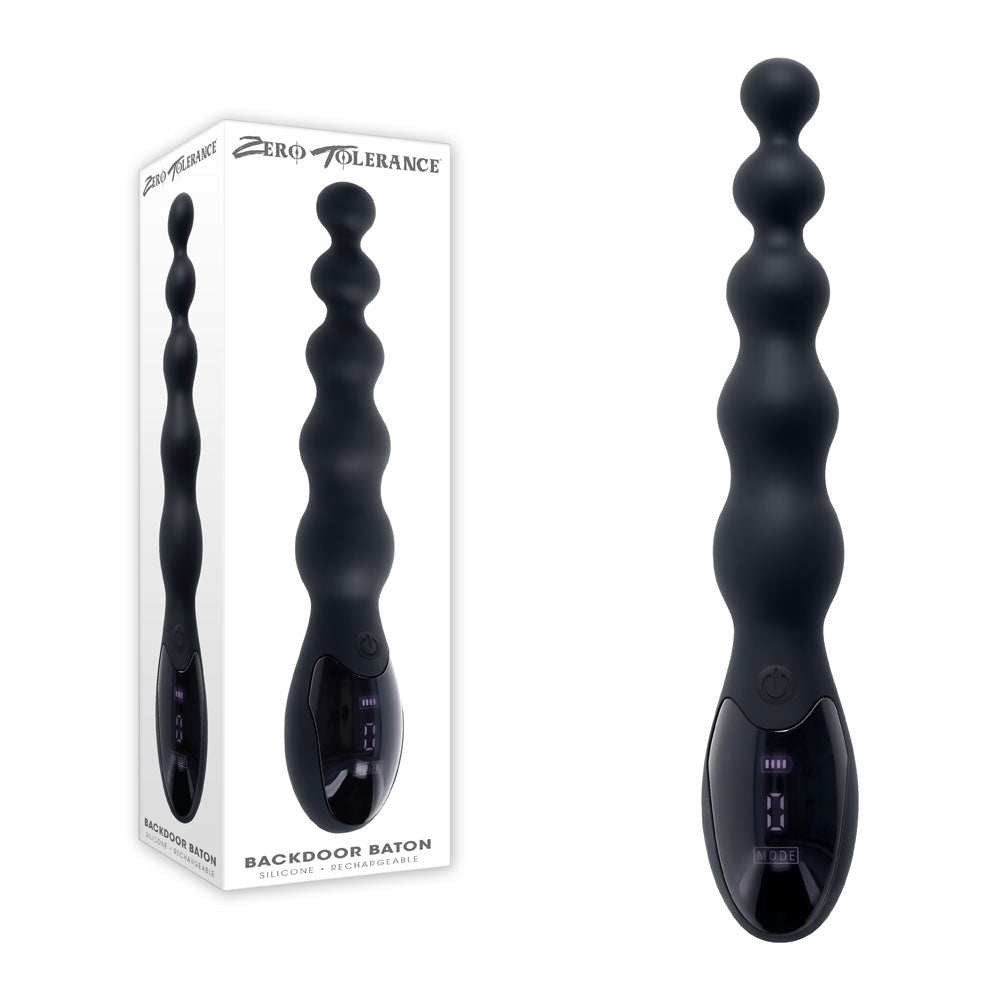 Zero Tolerance BACKDOOR BATON 24 cm USB Rechargeable Anal Beads Black > Anal Range > Anal Beads