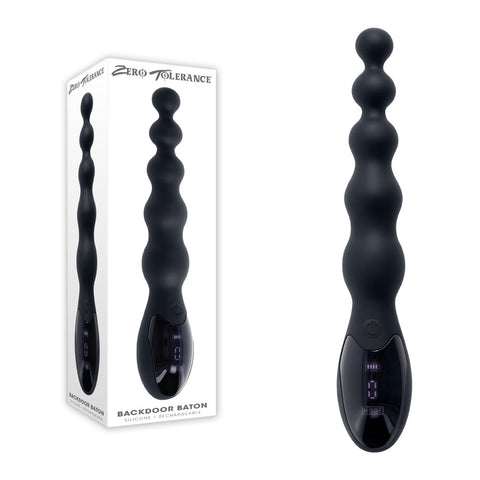 Zero Tolerance BACKDOOR BATON 24 cm USB Rechargeable Anal Beads Black > Anal Range > Anal Beads