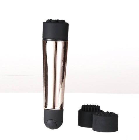 Rechargeable Pocket Plus Rose Gold Mini Vibrator With Tips Default Title BULLETS