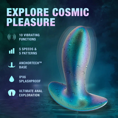 Anal Adventures Matrix Voyager Plug Neptune Teal Vibrating Toy Butt Plugs