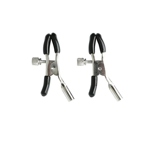 Sex and Mischief Nipple Clips with Adjustable Features and Rubber-Tipped Comfort Nipple Stimulators