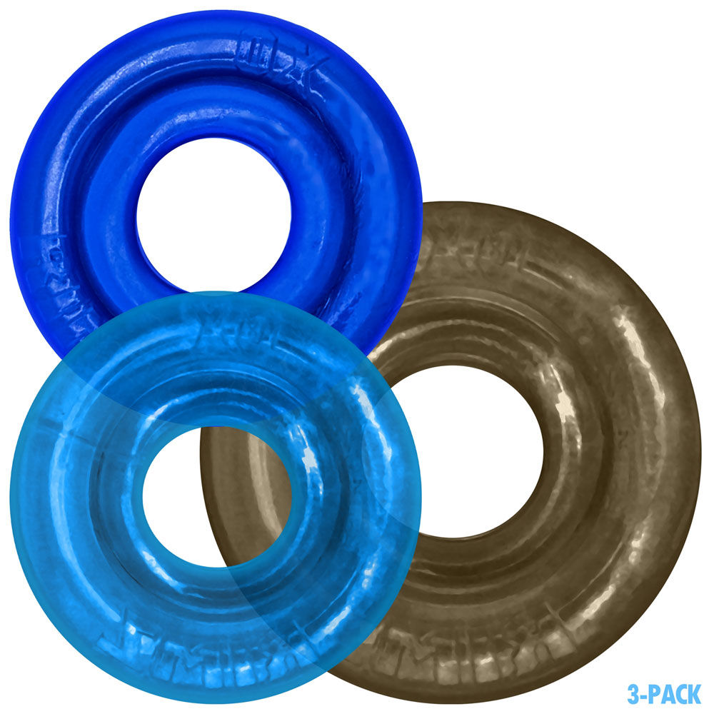 Rimringz Multi Size 3 Pack – Plush Soft Comfort Cockring Set > Cock Ring > Sets Main image