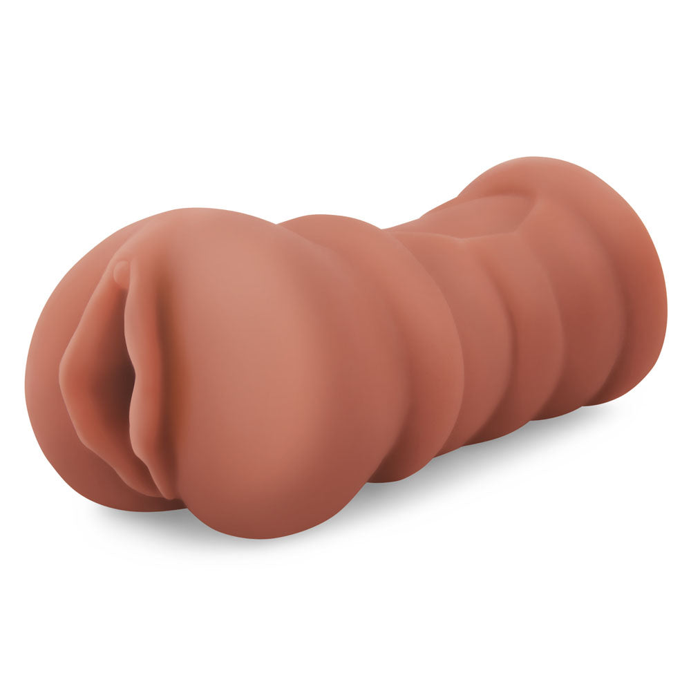 Zolo Latina Stroker Medium Tan Pussy Masturbator for Men Strokers - Manual
