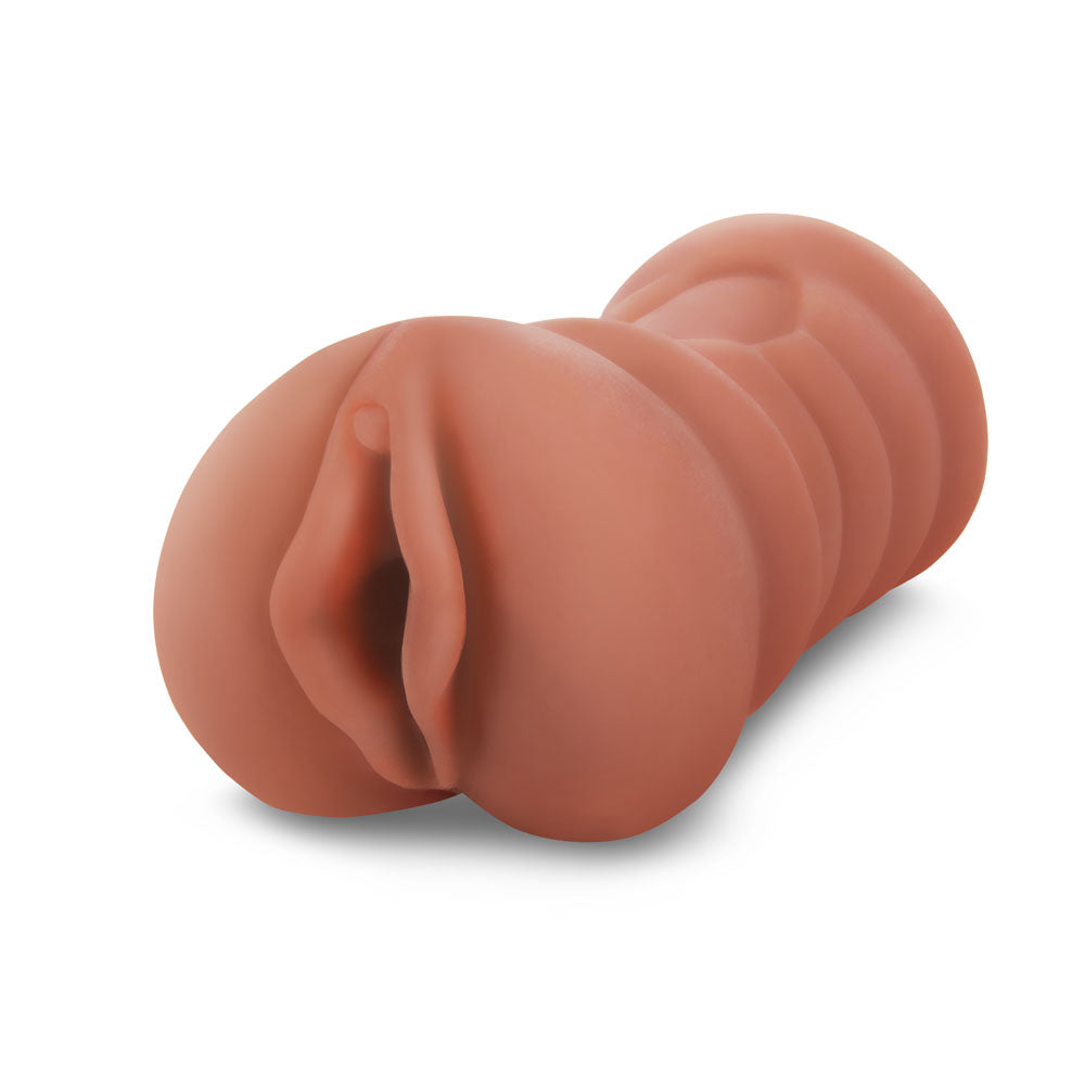 Zolo Latina Stroker Medium Tan Pussy Masturbator for Men Strokers - Manual