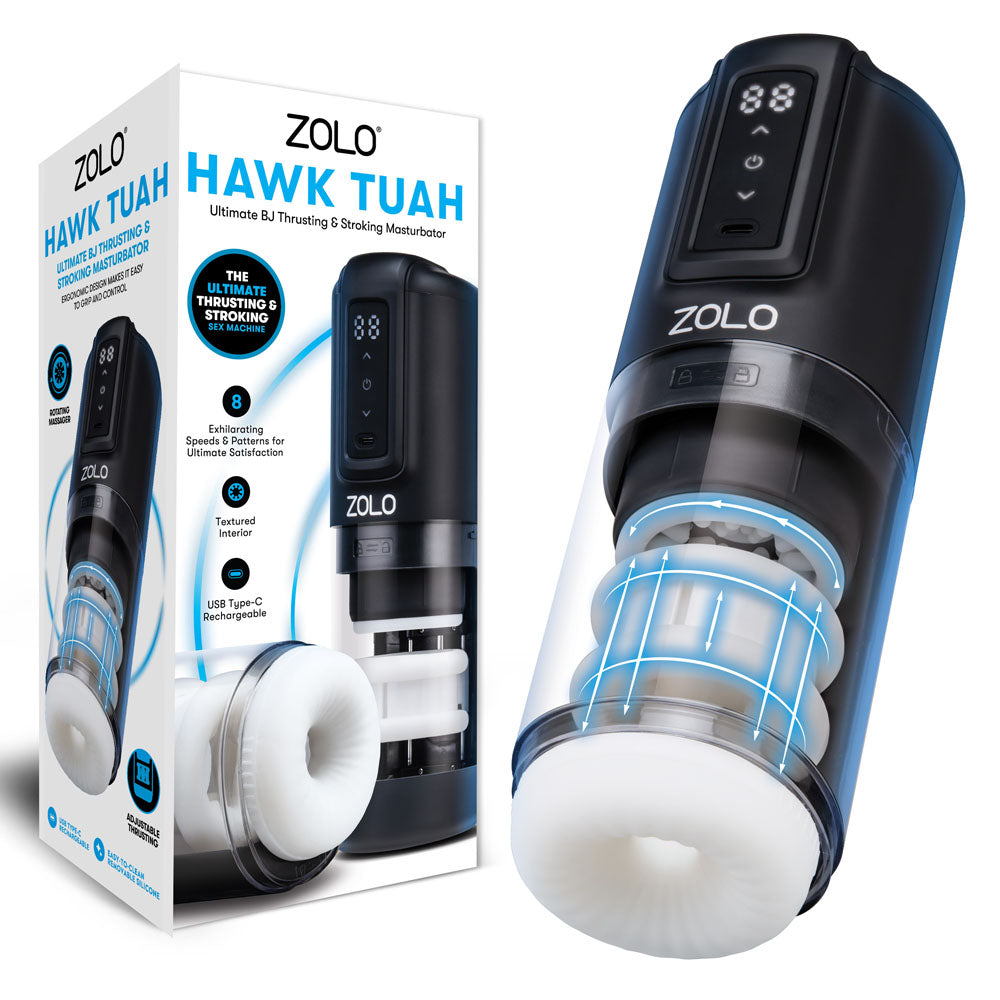 Zolo Hawk Tuah Ultimate – Luxury Vibrator White > Sex Toys For Men > Masturbators > Vibrating