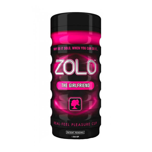 Zolo Girlfriend Masturbator Cup Cerise Ergonomic Design Pink Strokers - Manual