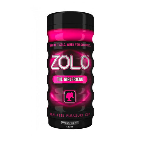 Zolo Girlfriend Masturbator Cup Cerise Ergonomic Design Pink Strokers - Manual