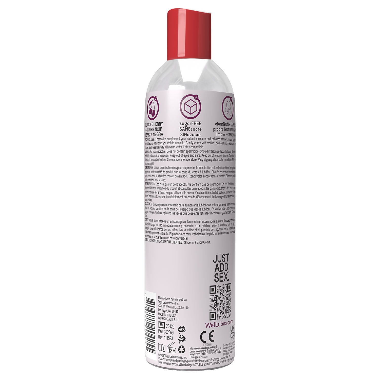 Wet Black Cherry Warming Personal Lubricant 4 Oz 4 in 1 Default Title Oral Gels & Sprays