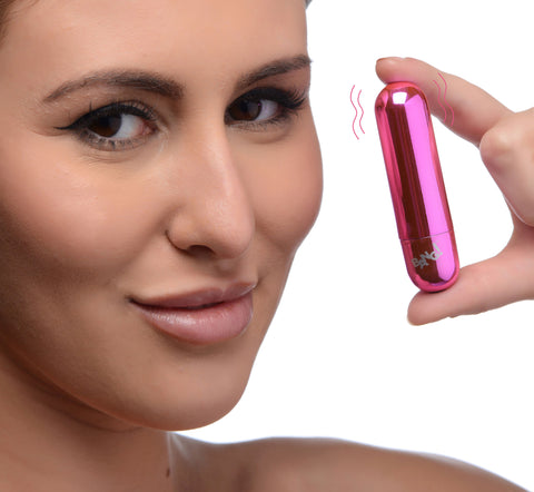 Bang! 10X Vibrating Metallic Bullet - USB Rechargeable Bullet BULLETS