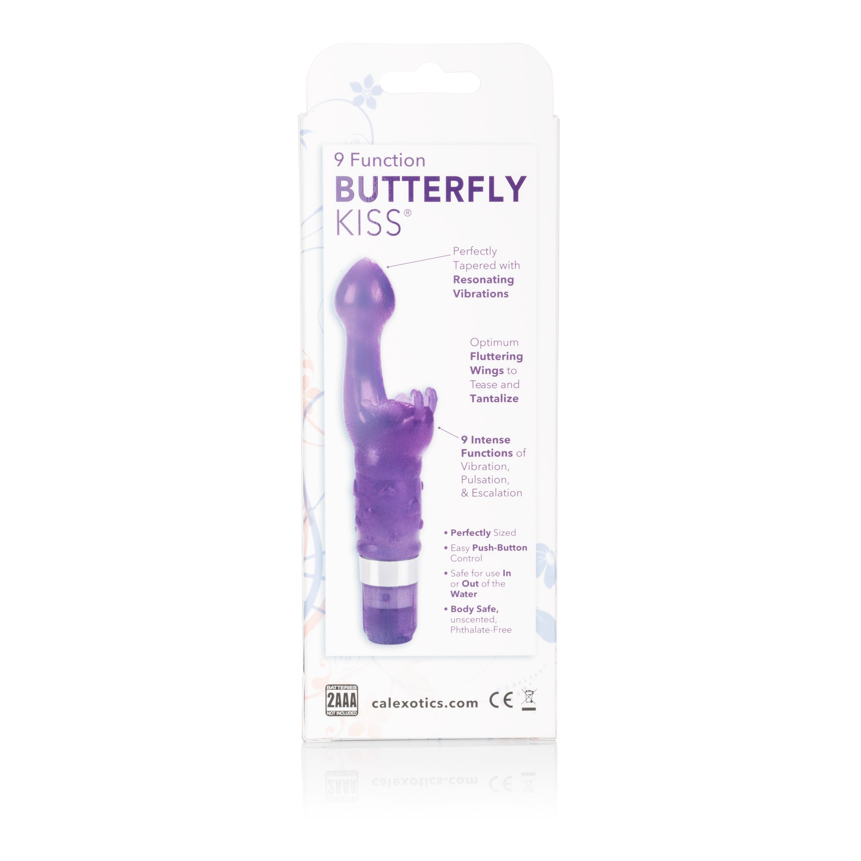 9 Function Butterfly Kiss Platinum Edition Vibrator Purple Purple VIBRATORS-RABBIT-MULTI