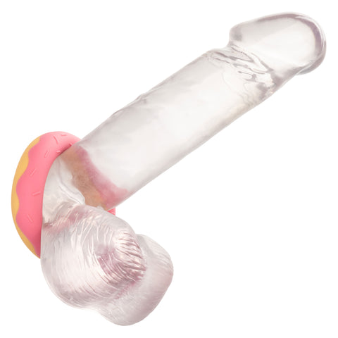 Naughty Bits Dickin Donuts Pink Silicone Donut Cock Ring Premium Stretchy Penis Enhancer COCK RINGS