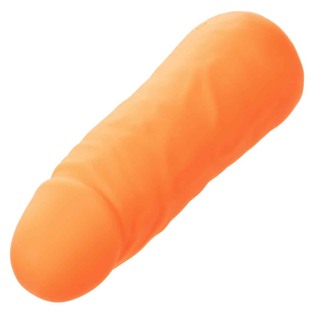 Mini Vibrating Studs 4.25"/10.75cm Liquid Silicone Vibrator Orange BULLETS