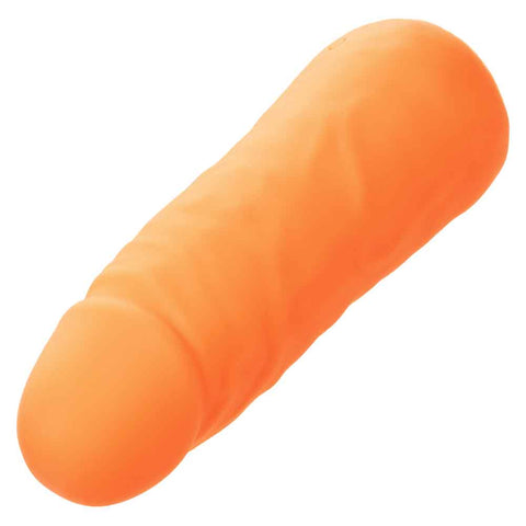 Mini Vibrating Studs 4.25"/10.75cm Liquid Silicone Vibrator Orange BULLETS