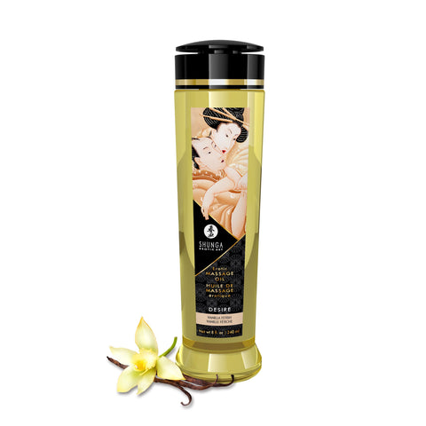 Shunga Desire Vanilla Massage Oil 8 Fl Oz Natural Massage Oil Default Title Massage Oil