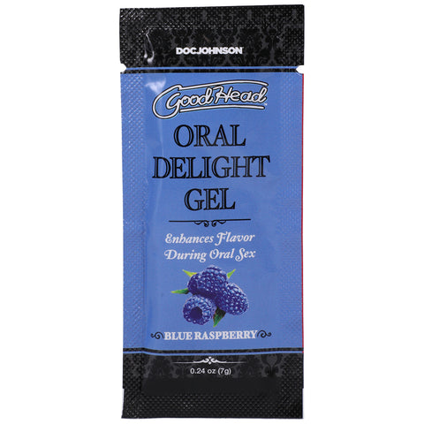 Goodhead Blue Raspberry Oral Delight Gel Single Use 0.24 oz Default Title Oral Gels & Sprays
