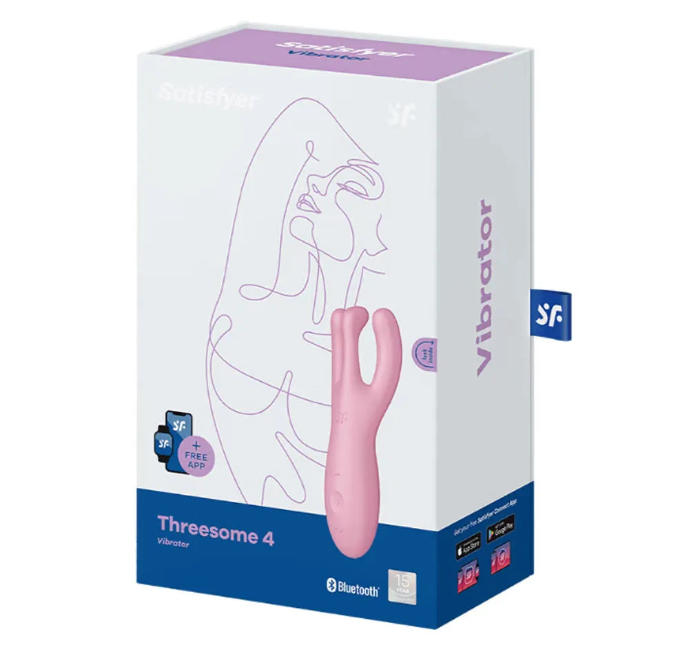 Satisfyer Threesome 4 Connect – App-Controlled Flexible Clitoral and Labia Vibrator > Sex Toys > Couples Toys